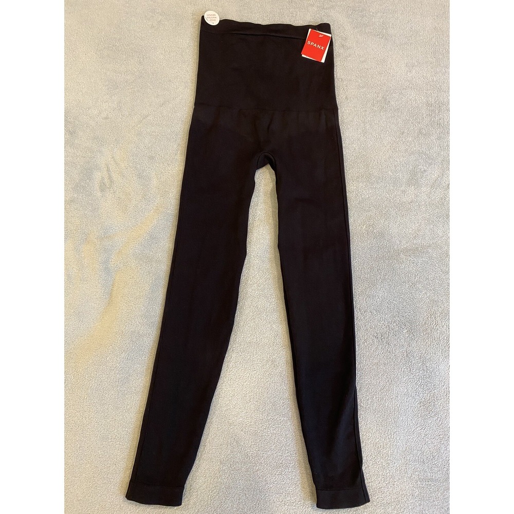 NWT Spanx High Waisted Lamn Leggings Black 20133R $78 Small S